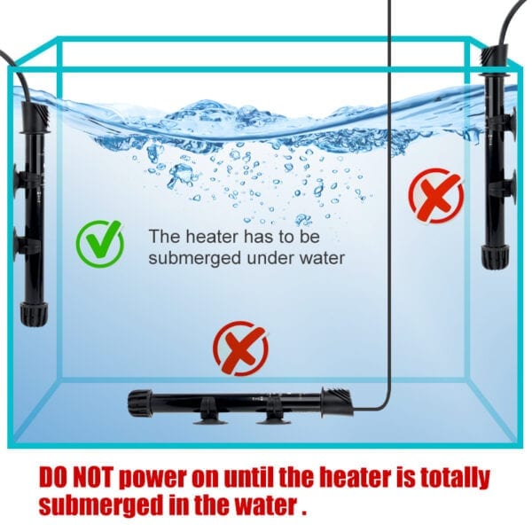 HC200-Water Rebirth Preset Submersible Aquarium Heater - Fish Tank Heater - Water Heater for Fish Tank - Marine Water Heater - Aquarium Heater - Image 7