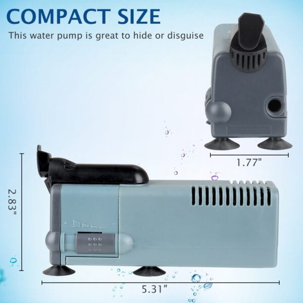 Fish tank Water Pump with Filter QD-1900F - Image 4