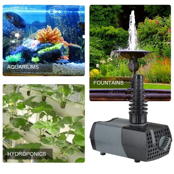 185 GPH Aquarium water pump for fish tank - Image 7