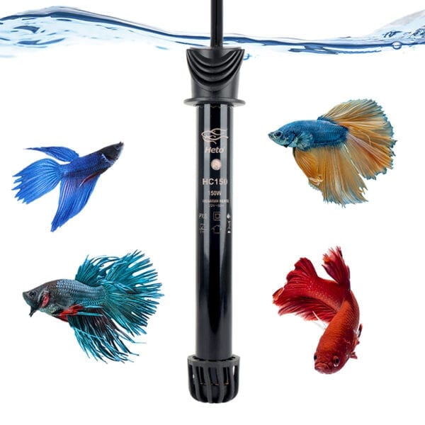 HC150-Water Rebirth Preset Submersible Aquarium Heater-Fish Tank Heater-Water Heater for Fish Tank-Marine Water Heater-Aquarium Heater (150W)