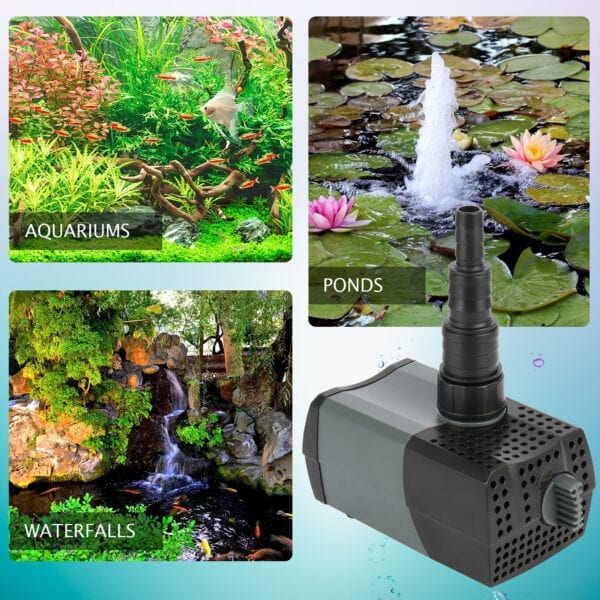 370 GPH Submersible Water Pond Pump - Image 5