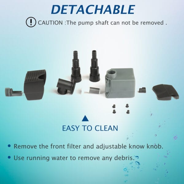 370 GPH Submersible Water Pond Pump - Image 6