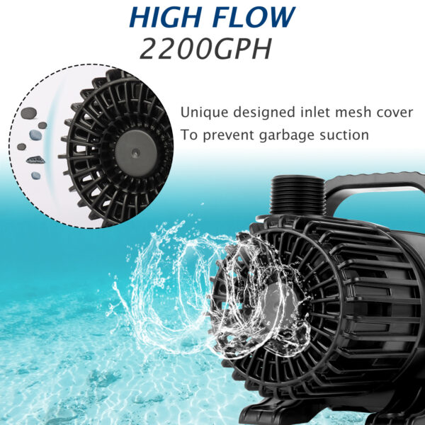 2200 GPH Submersible Water waterfall Pump - Image 2