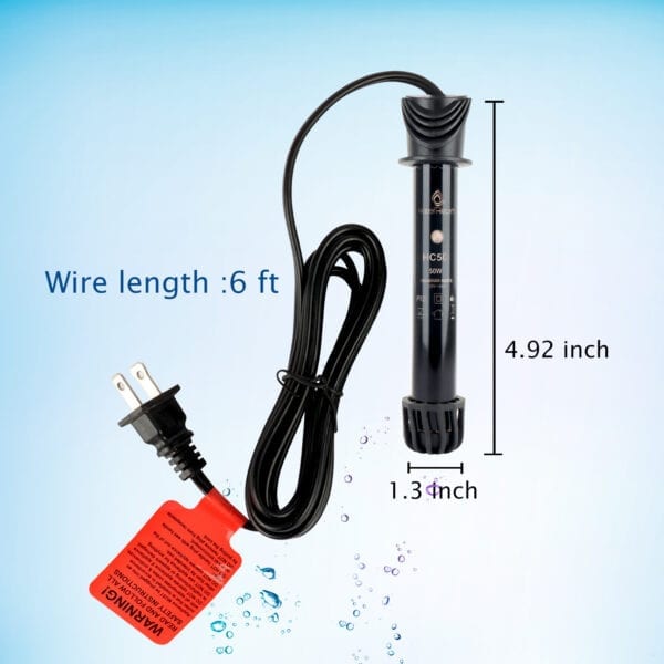 50 watt heater for aquarium  5 gallon Water Rebirth HC-50 - Image 3