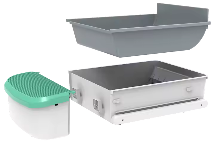 Wholesale Cat Autoclean Litter Box Smart Pet Electric Cat Litter Box Semi-automatic Quick Self Cleaning Cat Litter Box - Image 2