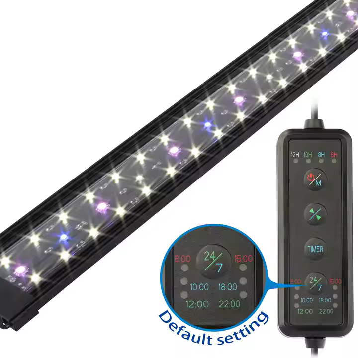 Heto FSSSL-48E White RGB Aquarium Tank Led Fish tank Led Aquarium Lamp Aquarium Lights for Live Plant tank
