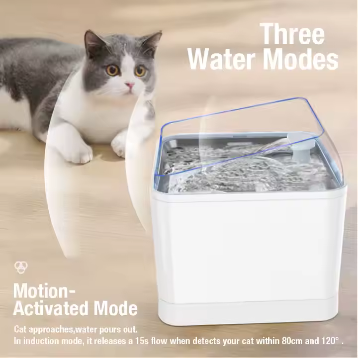 2025 Newly Designed Fountain Style Silent Timed Pet Intelligent Water Dispenser Automatic Pet Water Fountain Dog Cat Supplies - Image 3