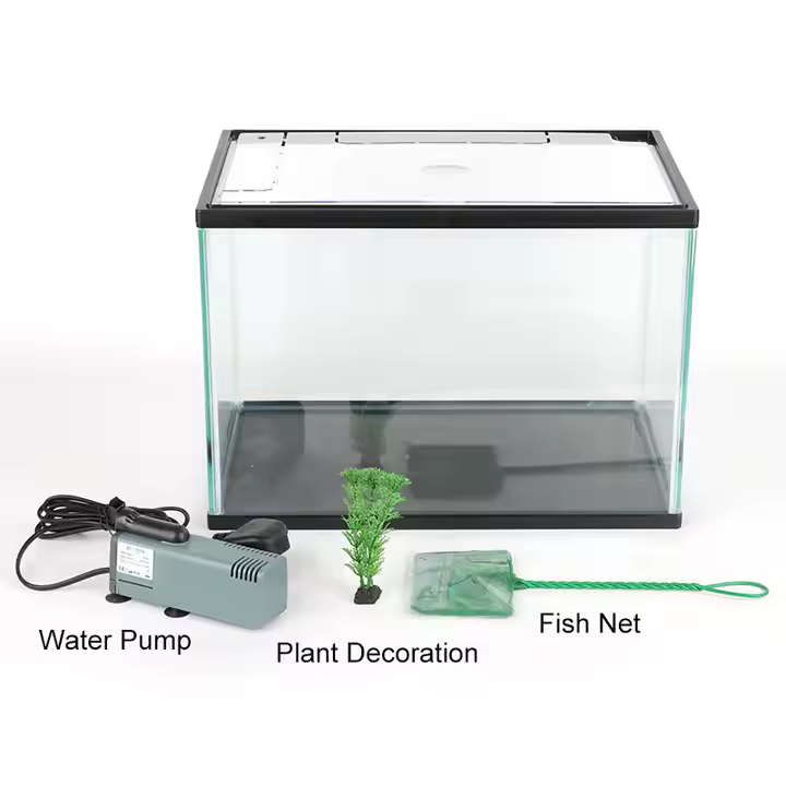 Aquariums for Fish and Shrimp Raising Glass Aquariums with Led Light - Image 2
