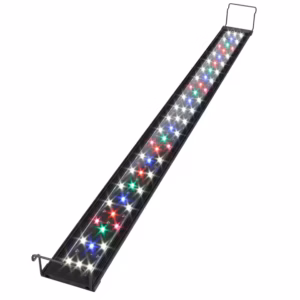 30 Inch Flat Ultra-thin Full Spectrum Lighting Aquarium Light with Switch 25W Adjustable Brightness Fish tank LED Light