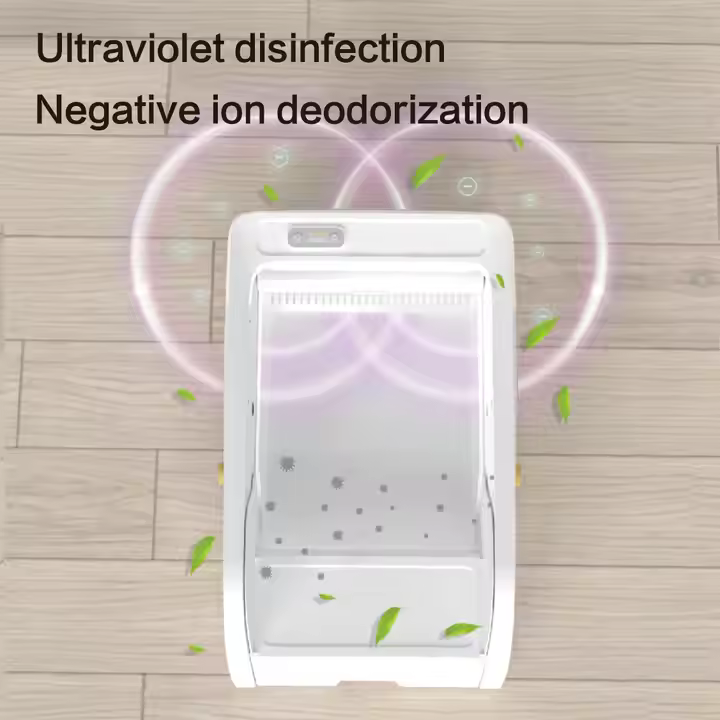 2025 Hot Selling Wholesale Cat Autoclean Litter Box Smart Pet Electric Semi-automatic Quick Self Cleaning Cat Litter Box - Image 5