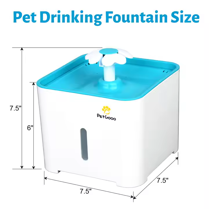Cat Water Fountain,Upgraded Pet Water Fountain Dog Cat Water Dispenser,Ultra Quiet Cat Drinking with Filter Replacement - Image 2