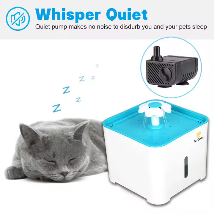 Cat Water Fountain,Upgraded Pet Water Fountain Dog Cat Water Dispenser,Ultra Quiet Cat Drinking with Filter Replacement - Image 3