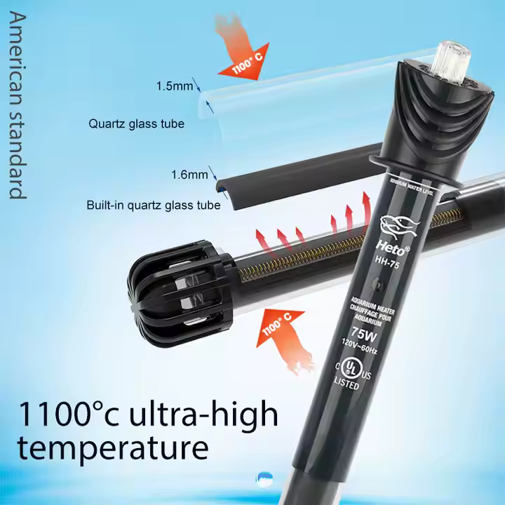 Factory Price Mini Quartz Heater Aquarium Hydor Aquarium Heater Glass Aquarium Digital Heater - Image 3