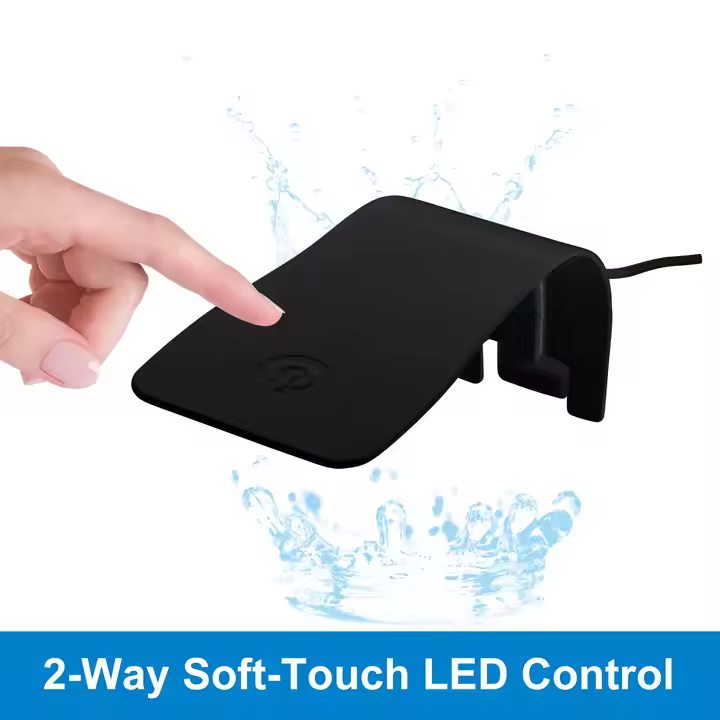 Factory Direct Sale Black 4W Small Clip Light with Touch Button for Indoor Fish tank Lighting - Image 4