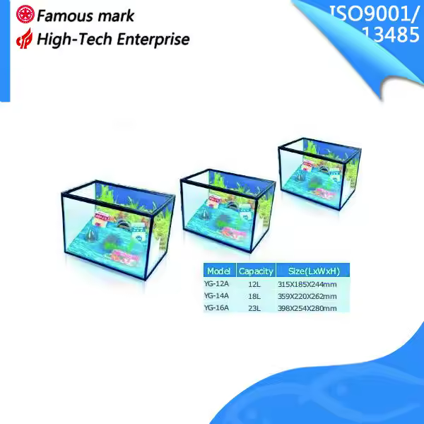 Aquariums for Fish and Shrimp Raising Glass Aquariums with Led Light - Image 5