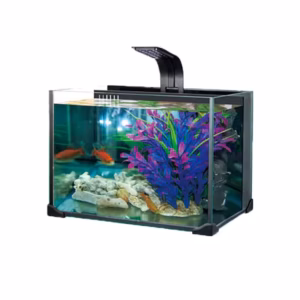 CC-19L Aquarium Fish Tank Round Glass Fish Raising Aquarium Tank
