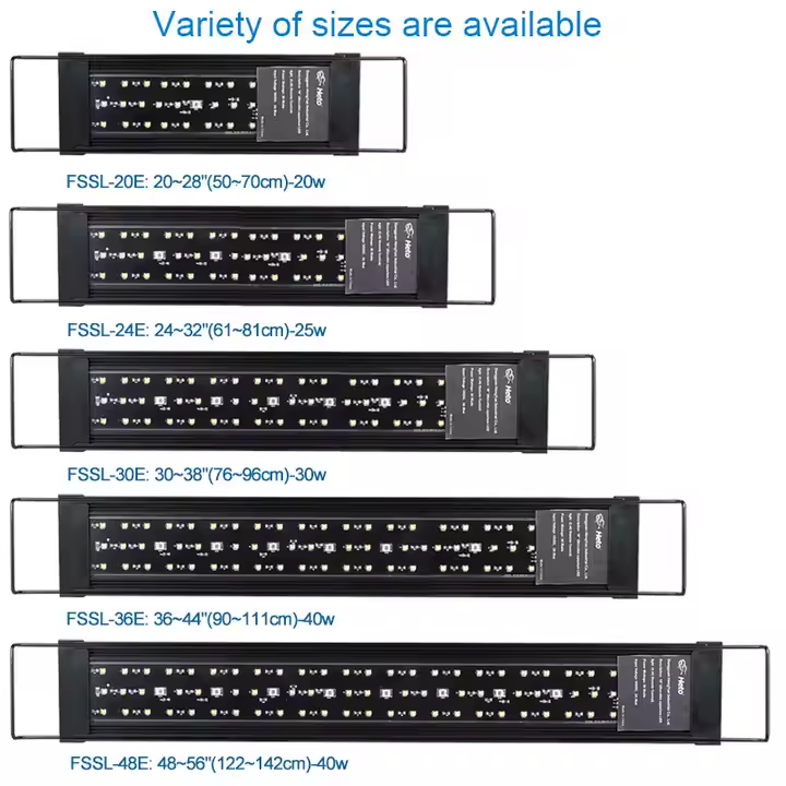 Heto FSSSL-48E White RGB Aquarium Tank Led Fish tank Led Aquarium Lamp Aquarium Lights for Live Plant tank - Image 6