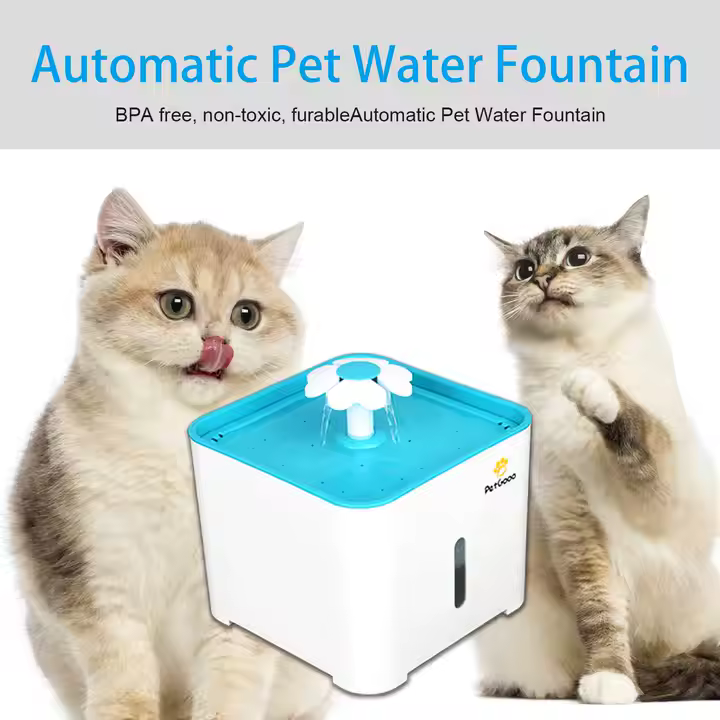 Cat Water Fountain,Upgraded Pet Water Fountain Dog Cat Water Dispenser,Ultra Quiet Cat Drinking with Filter Replacement - Image 6
