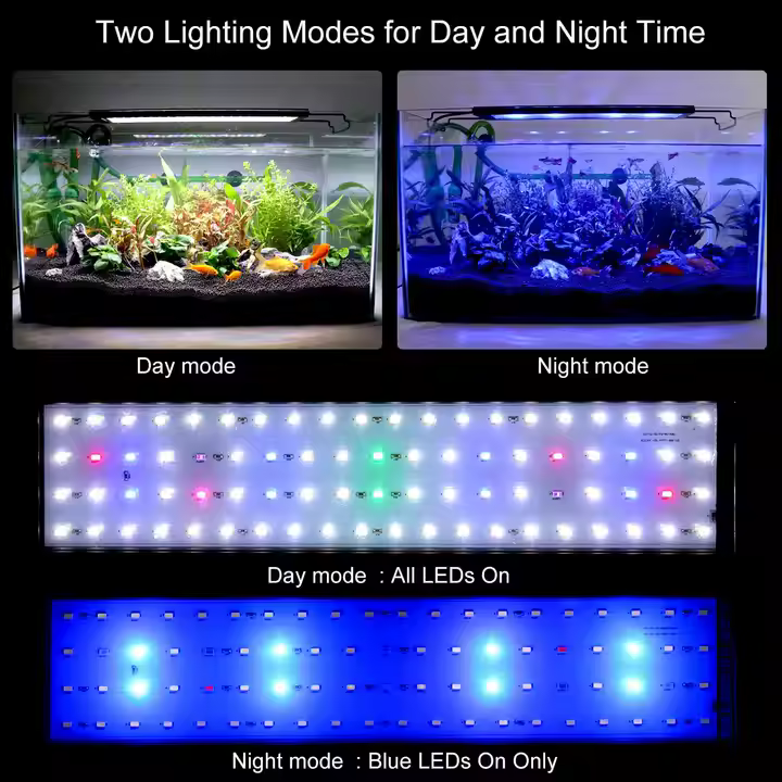 Aquarium LED Lights Factory Price 48-50inch Fish tank Lighting Reef Wider Curved Plant Led Light with Switch - Image 6