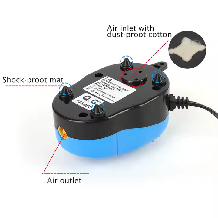 Heto Wholesale Mini Small Aquarium air Pump,air Aquarium Pump,Factory Price Pump Aquarium Accessories - Image 7