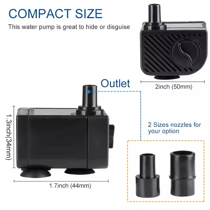 Best Buy Small Stature Big Fow Aquarium Pump Filter Quality Factory Manufacturing Heto - Image 5