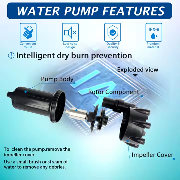 Factory Wholesale High Flow 110V 220V Submersible Sump Pump for Household Use Fountain & Pipeline Pump - Image 6