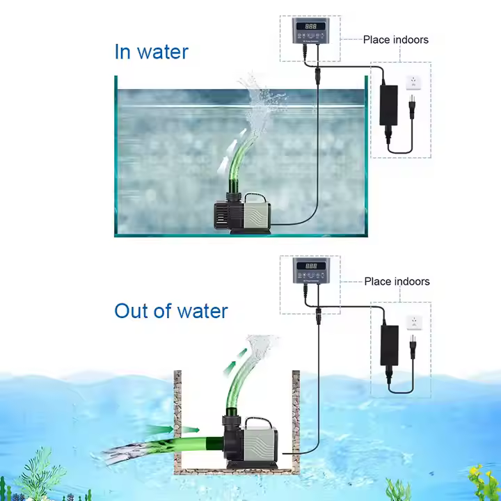 Aquarium Factory Wholesale Price 12000L Submersible Pump Fish Pond Pump New AC Variable Frequency Waterfall Pumps - Image 2