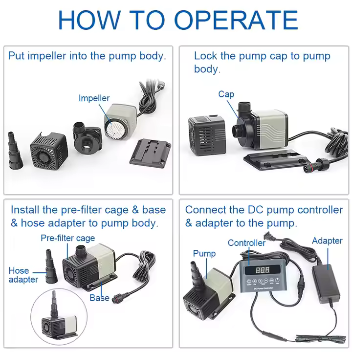 Aquarium Factory Wholesale Price 12000L Submersible Pump Fish Pond Pump New AC Variable Frequency Waterfall Pumps - Image 3