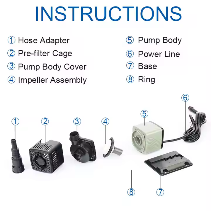 Aquarium Factory Wholesale Price 12000L Submersible Pump Fish Pond Pump New AC Variable Frequency Waterfall Pumps - Image 4