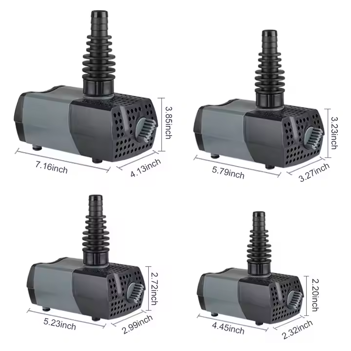 Heto Aquarium Pump,370GPH Submersible Pump High Lift Water Pump for Aquariums,koi Pond Pump - Image 4