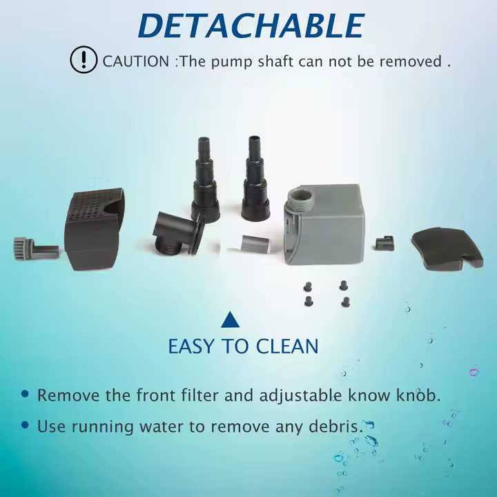 Aquarium HSUP-700 Electric Water Submersible Pump With Fountain Jets Automatic Recirculation Water-filled Cooling System No reviews yet - Image 3