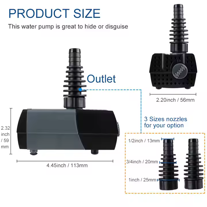 Aquarium HSUP-700 Fountain Water Pump - Image 6