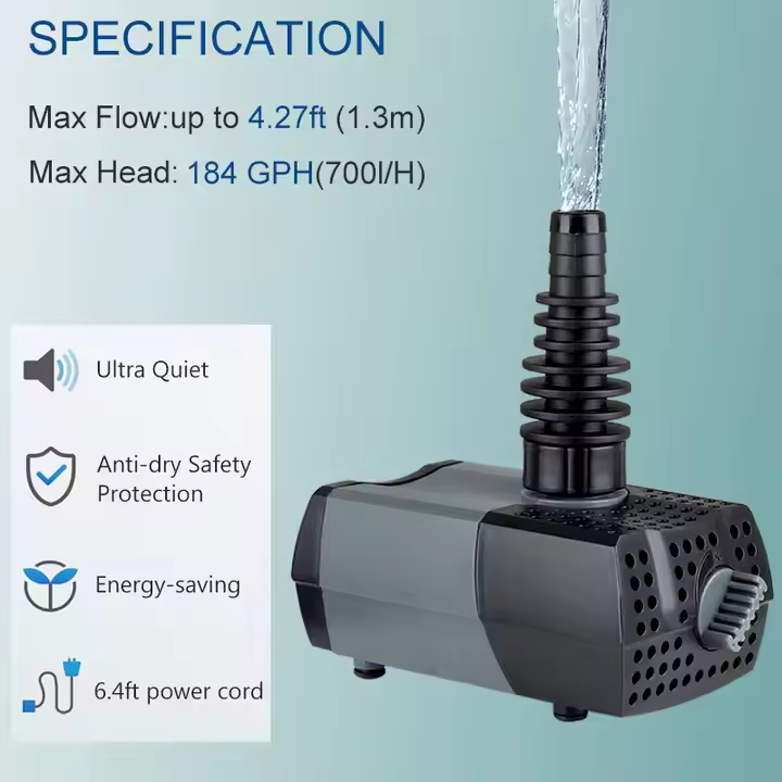 Aquarium HSUP-700 Fountain Water Pump - Image 4